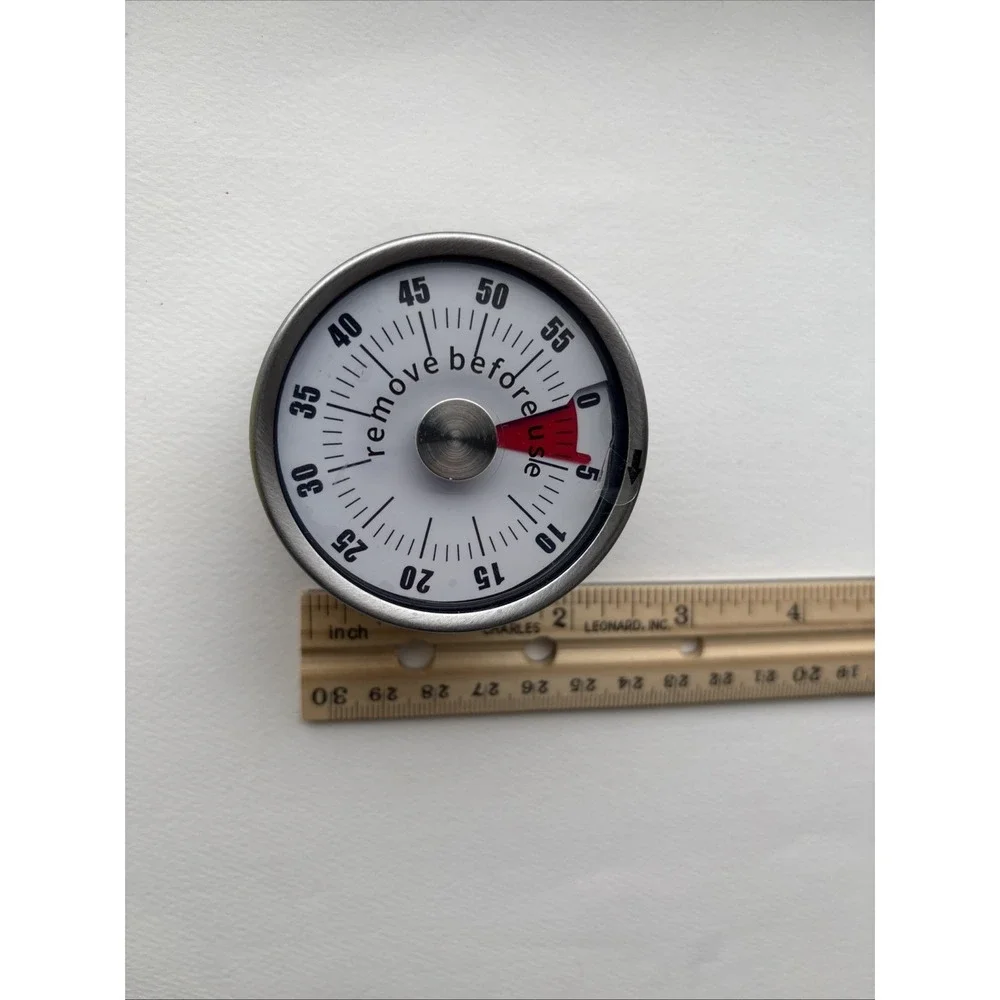 Set 2 Mechanical Manual Digital Kitchen Timer Magnetic Countdown Classroom Clock